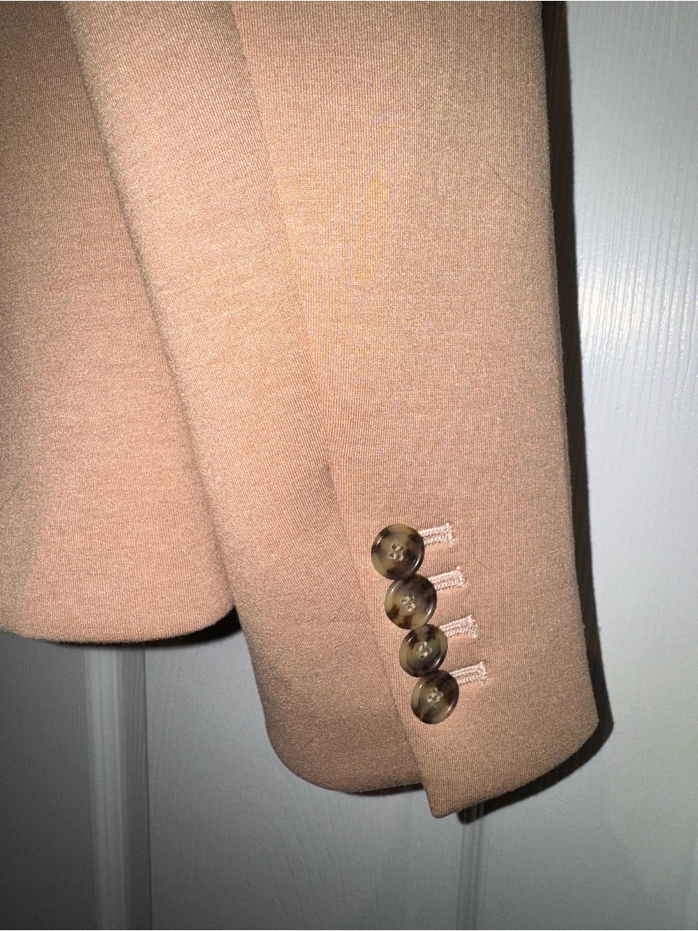 Ann Taylor Classic Camel Women's Blazer Jacket - Tailored Single-Button - Picture 5 of 6